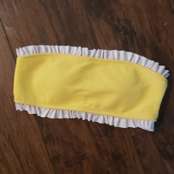 Yellow Bandeau Zaful Swimsuit - Picture 3 of 3